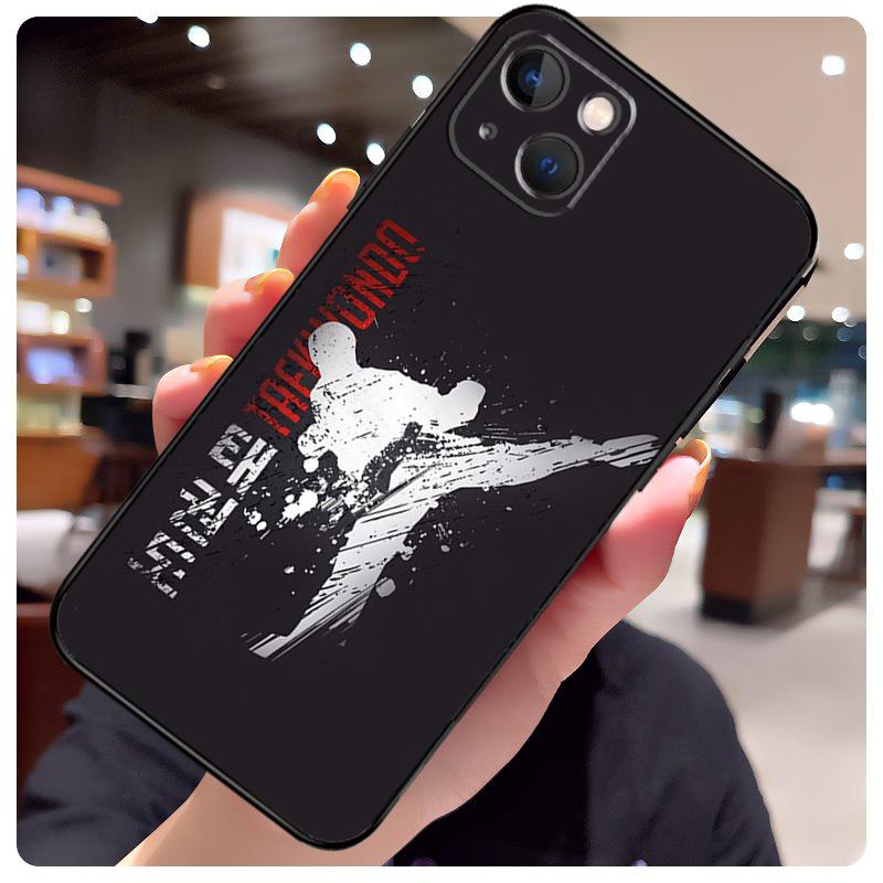 Kung Fu Taekwondo Karate Case For iPhone 17 Pro Max 15 14 13 11 12 16 Pro Max Mini 15 16 Plus 16e 17 Air Phone Cover