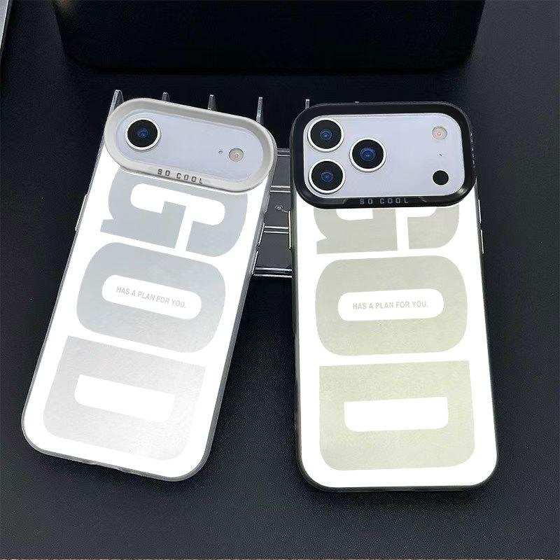 God Letter Print Creative Retro Hard Protective Phone Case For Apple Iphone