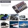 12-Way Blade Fuse Box with LED Warning Indicator Waterproof Cover for Car Boat RV