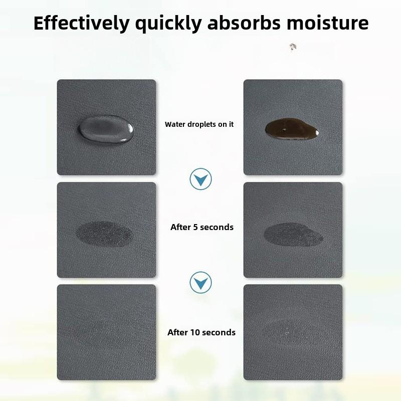 Super Absorbent Coffee Plate Large Kitchen Absorbent Coffee Dish Drying Mat Quick Drying Drainage Pad Anti-skid Tableware Mat