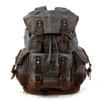 Vintage Canvas Backpacks for Men Laptop Daypacks Waterproof Rucksacks Large Waxed Mountaineering Travel Pack Vintage Backpack