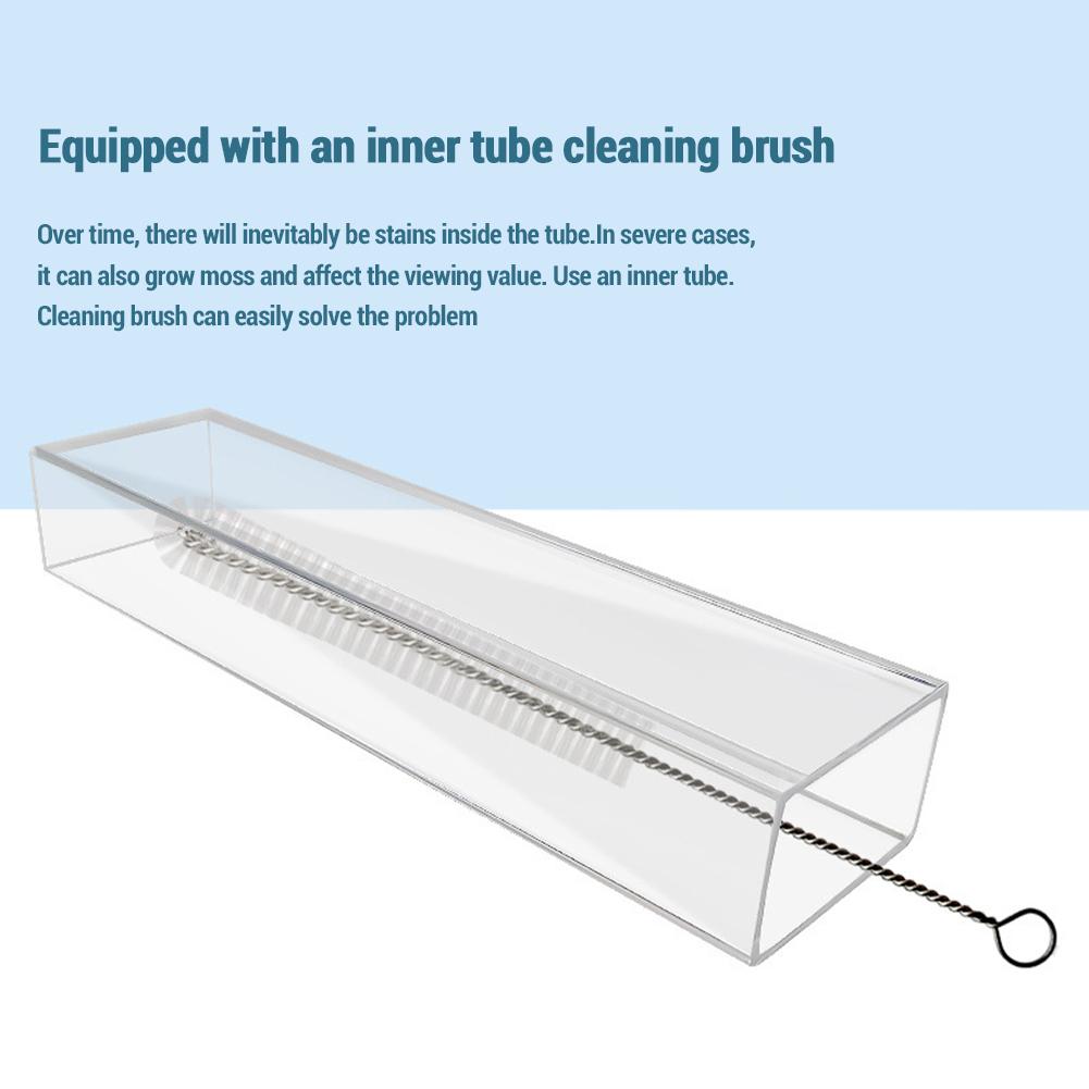 Fish Shrimp Feeder Tube, Clear Aquarium Feeding Dish Set With Cleaning Brush, Feeding Ring, Adjustable Tube And Bowl, 2 Suction Cups, Fish Tank Suppli