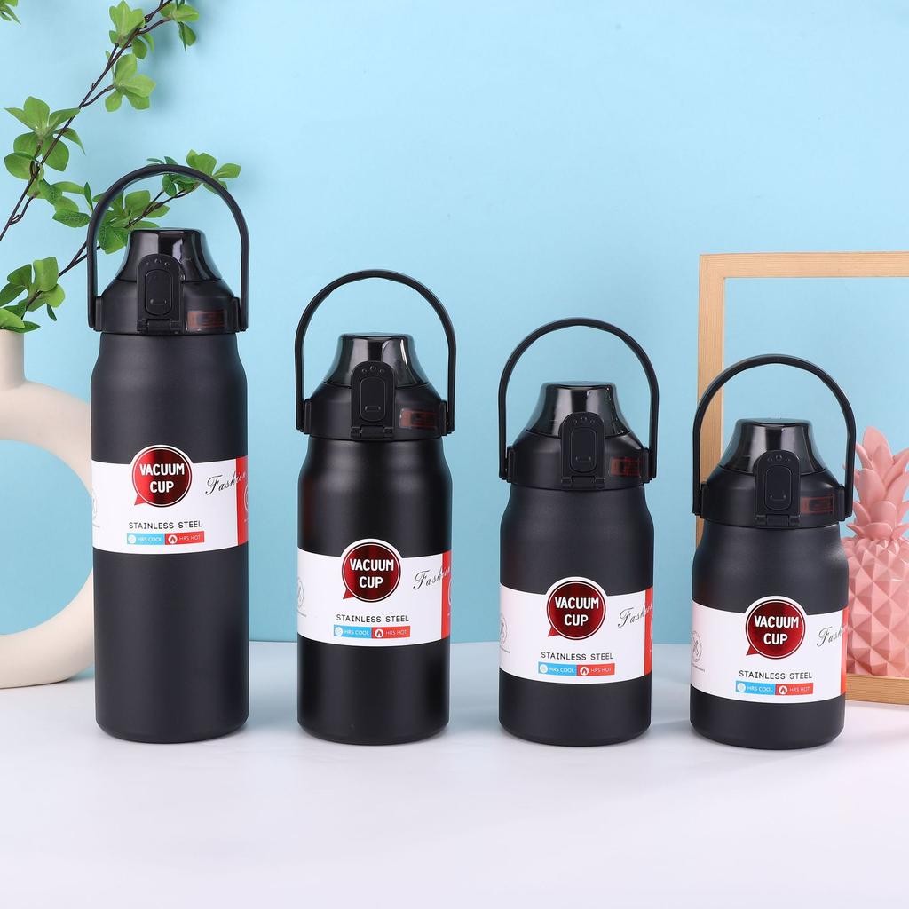 1,3 l/1,7 l Großvolumige Thermoflasche Outdoor-Becher Edelstahl-Thermoskanne Wasserflasche Tragbare Vakuumflasche Kalt- und Heiß-Trinkbecher