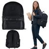 Big Star KK574056 Black Urban Sports Backpack with Logo Tape