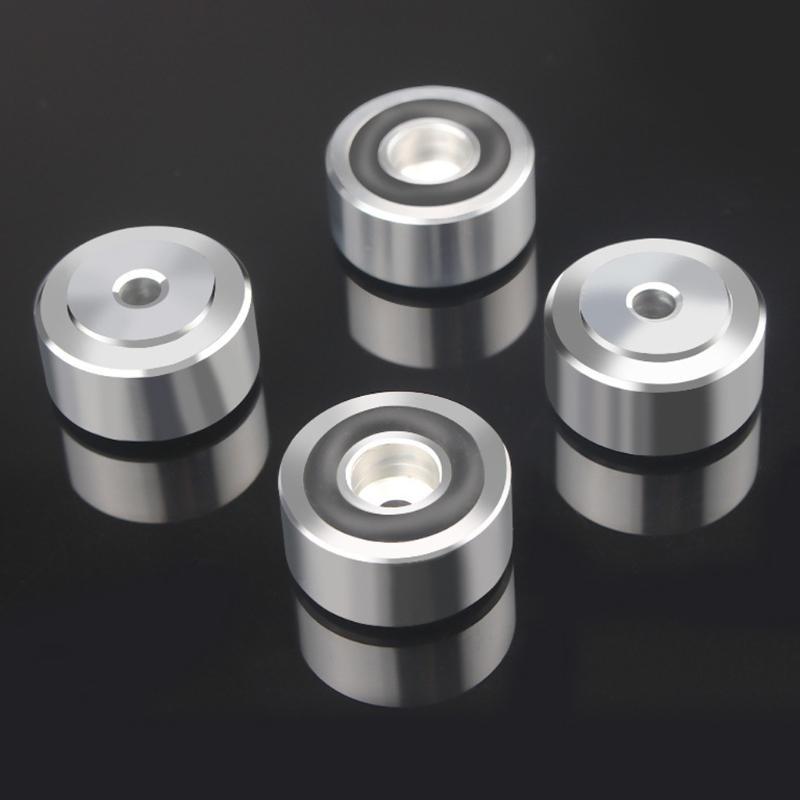 Vibration Absorption Stands Aluminum Adjustable Speaker Floor Protector Mats for Audio Equipment HiFi System Speakers