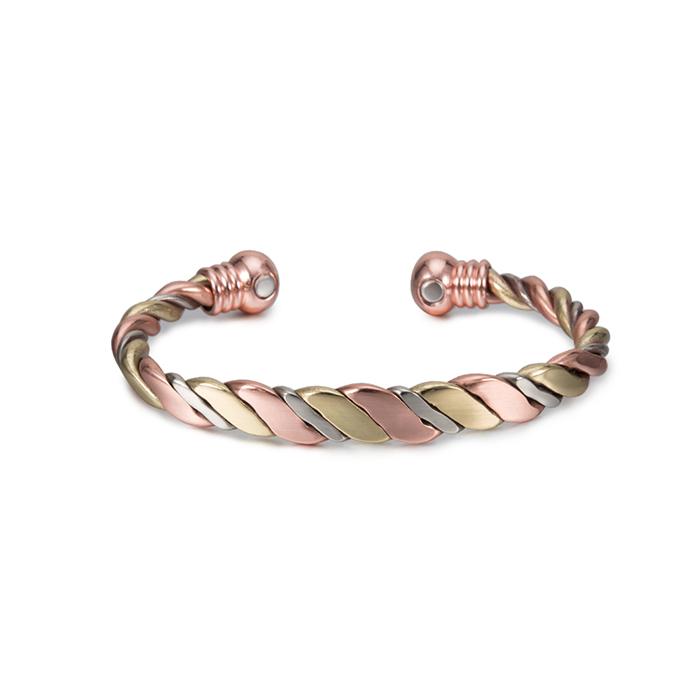 

Vinterly Twisted Copper Bracelets for Women Rose Gold-color Health Energy Magnetic Copper Adjustable Cuff Bracelets & Bangles