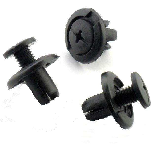 100 Pieces Fender Splash Shield Push-Type Retainer Clips - Fasteners 91512-SM4-003 100
