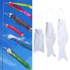 Blank Fish Shaped Carp Streamer Hanging Decor Wall Decoration Flag for Restaurant Backyard Outdoor Events