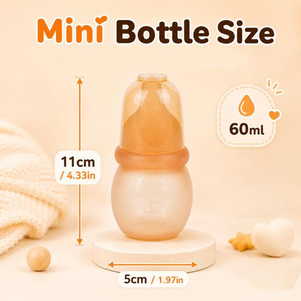 60ml Feeding Bottle Anti-bloating Milk Storage Bottle New Mini Baby Bottle for Newborn Baby