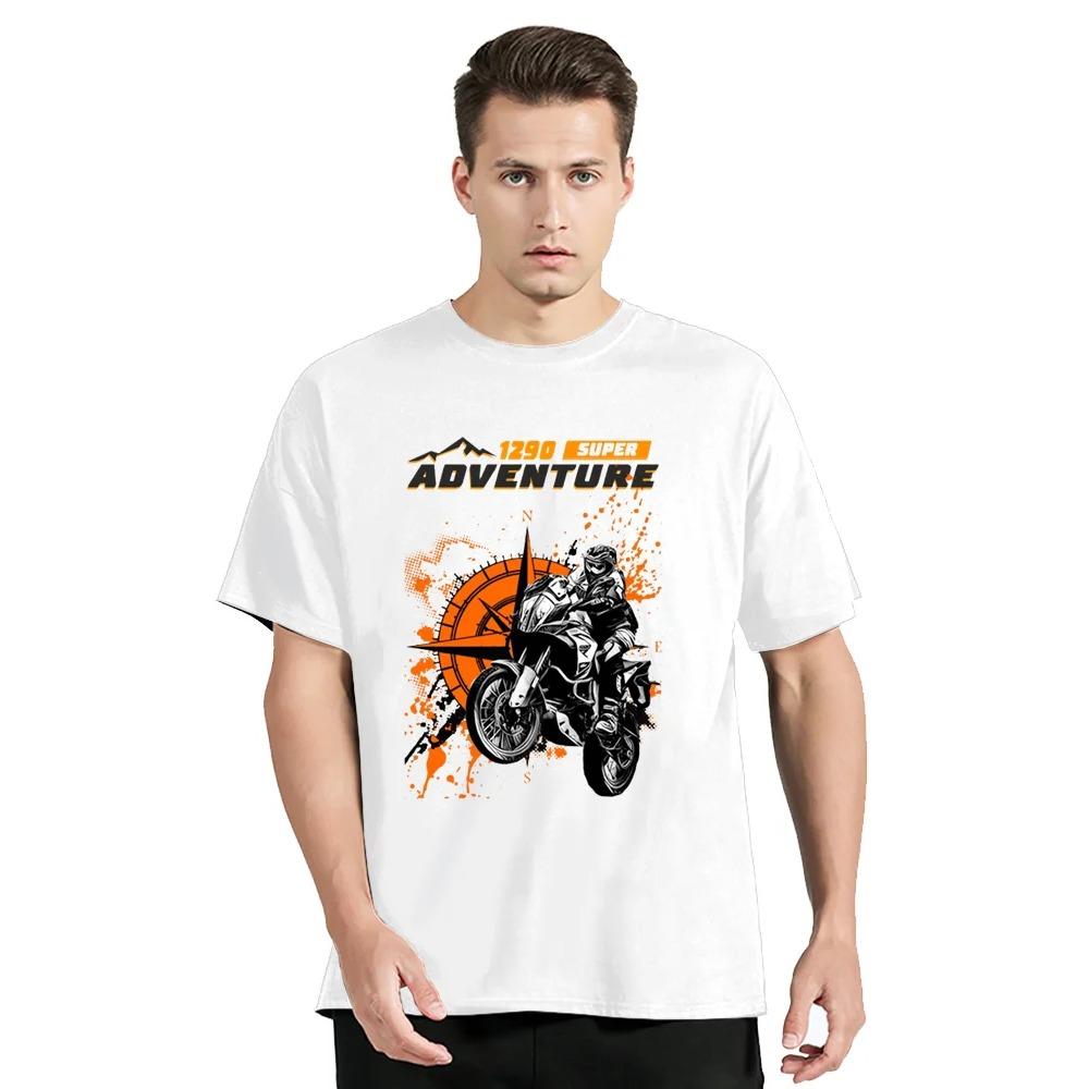 

GS1290 Super Adventure R Desert Rider Мотоциклетная футболка Новая летняя мужская хлопковая футболка Одежда для езды на велосипеде Спортивные повседневные футболки Топы XXXL