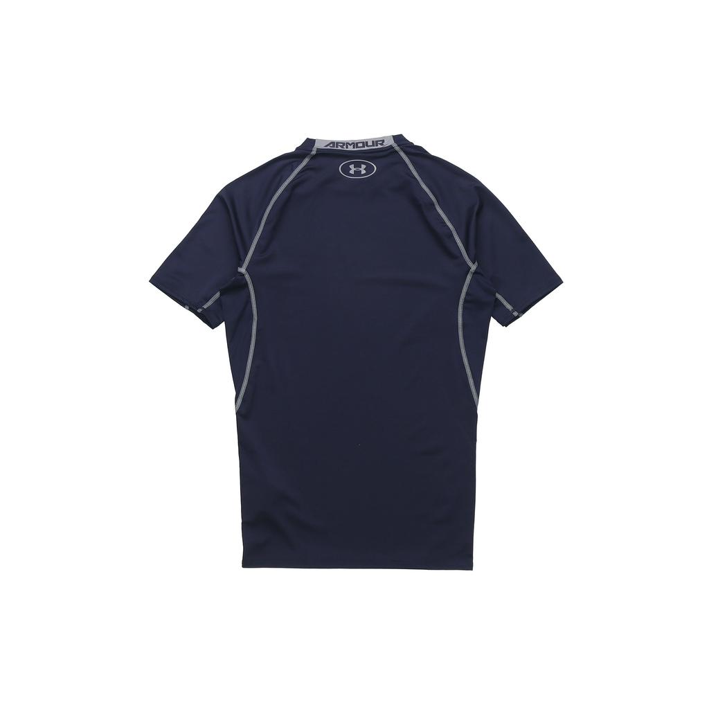 Under Armour Short Sleeve Sports Training Breathable Fitness Shirt Men Tops Navy 1257468-410