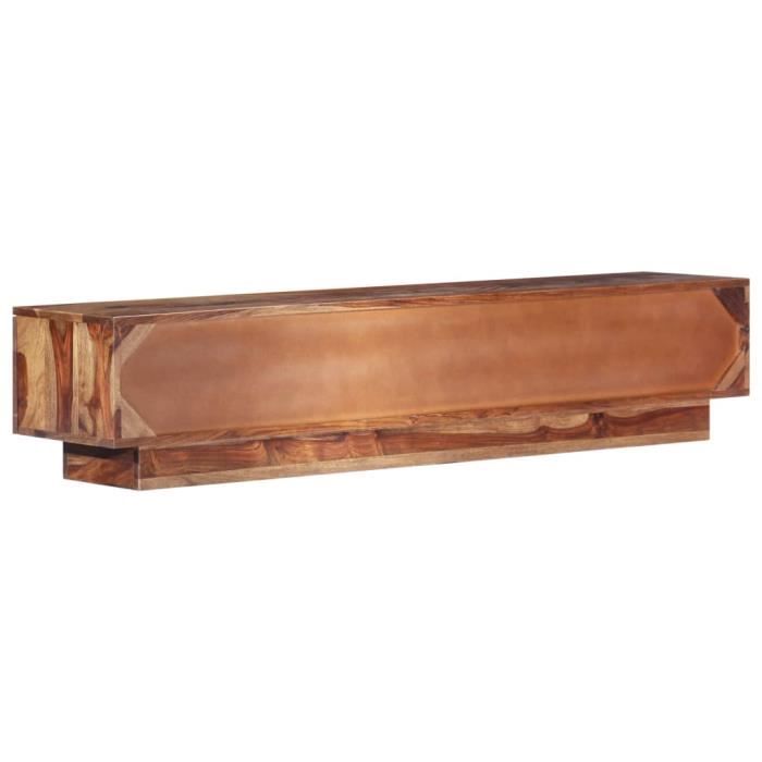 VidaXL Meuble TV 145x30x30 cm Bois de Sesham massif