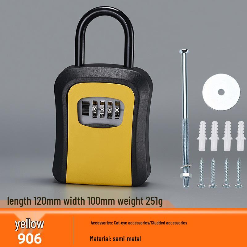 Anti-Theft Password Key Box for Doorway and Construction Site