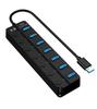 Type-C Hub Splitter Expansion Dock with Aluminum Alloy Shell for Computer Peripherals
