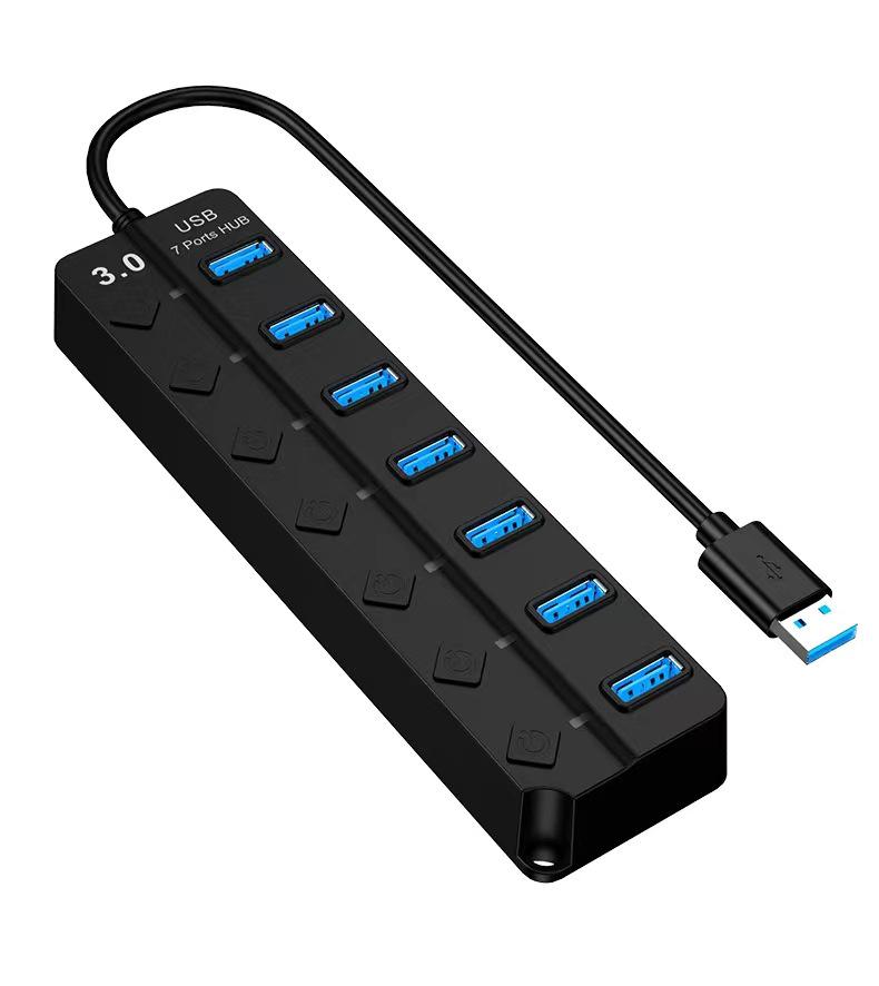 Type-C Hub Splitter Expansion Dock with Aluminum Alloy Shell for Computer Peripherals