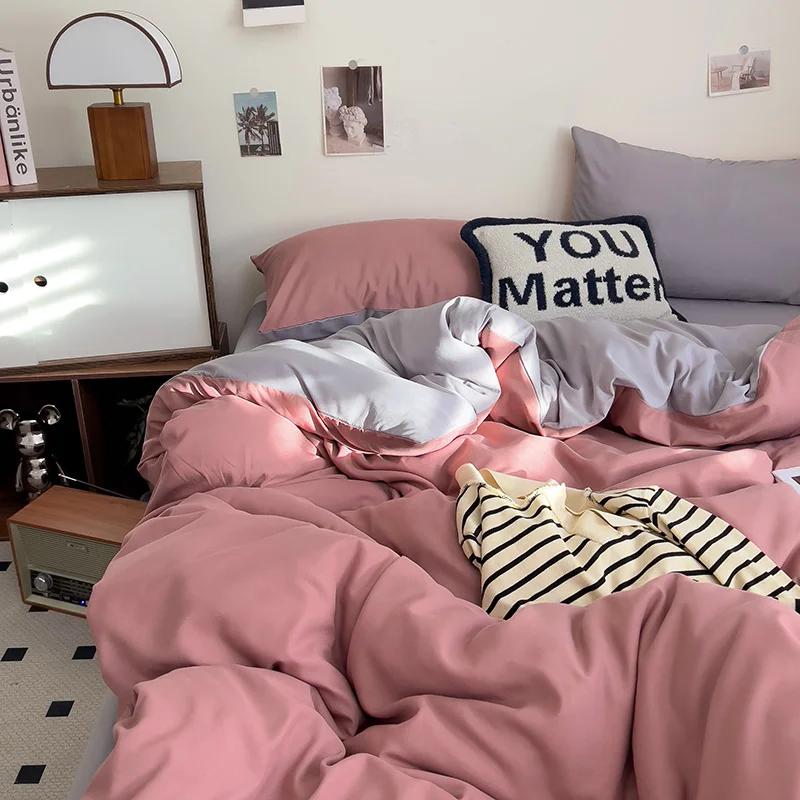 2025 New Washed Cotton Single Quilt Cover Solid Color Double Duvet Cover Skin Friendly and Comfortable Bedding 150x200 180x220