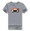 Cat Rainbow Shirt, Vintage Cute Black-Cat Teen Girls and WoUnisex Cat-Lover T-Shirt Graphic Tee Top Short Sleeve Basics Outifts