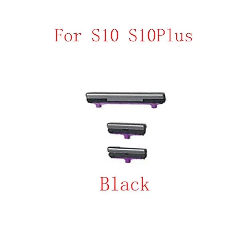 Power On Off Button Volume Switch Control For Samsung S10 Plus S9 Plus S8 Plus Side Button Repair Parts S10 Black