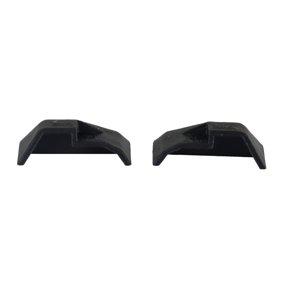 4pcs Caravan Awning Rail/Side Skirt End Cap Set Black Plastic RV Sunshade Guide Rail End Cover Motorhome Accessories Cover Cap
