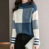 Navava Men Color Block Long Sleeve Half Polo Knit Tee Nk2699