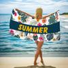 Double-Sided Terry Printed Beach Towel, Microfiber Adult Swimming Bath Towel, Quick-Drying Double-Sided Velvet