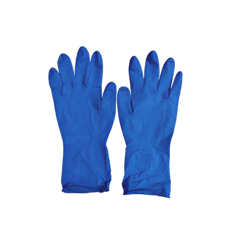 Thickened Waterproof Powder-Free Nitrile Gloves for Food Contact and Household Protection
