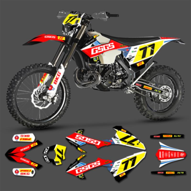 PowerZone For GASGAS EC Motorcycle Fairing Graphics Backgrounds Decals Stickers Kits For GASGAS EC 2018 2019 2020
