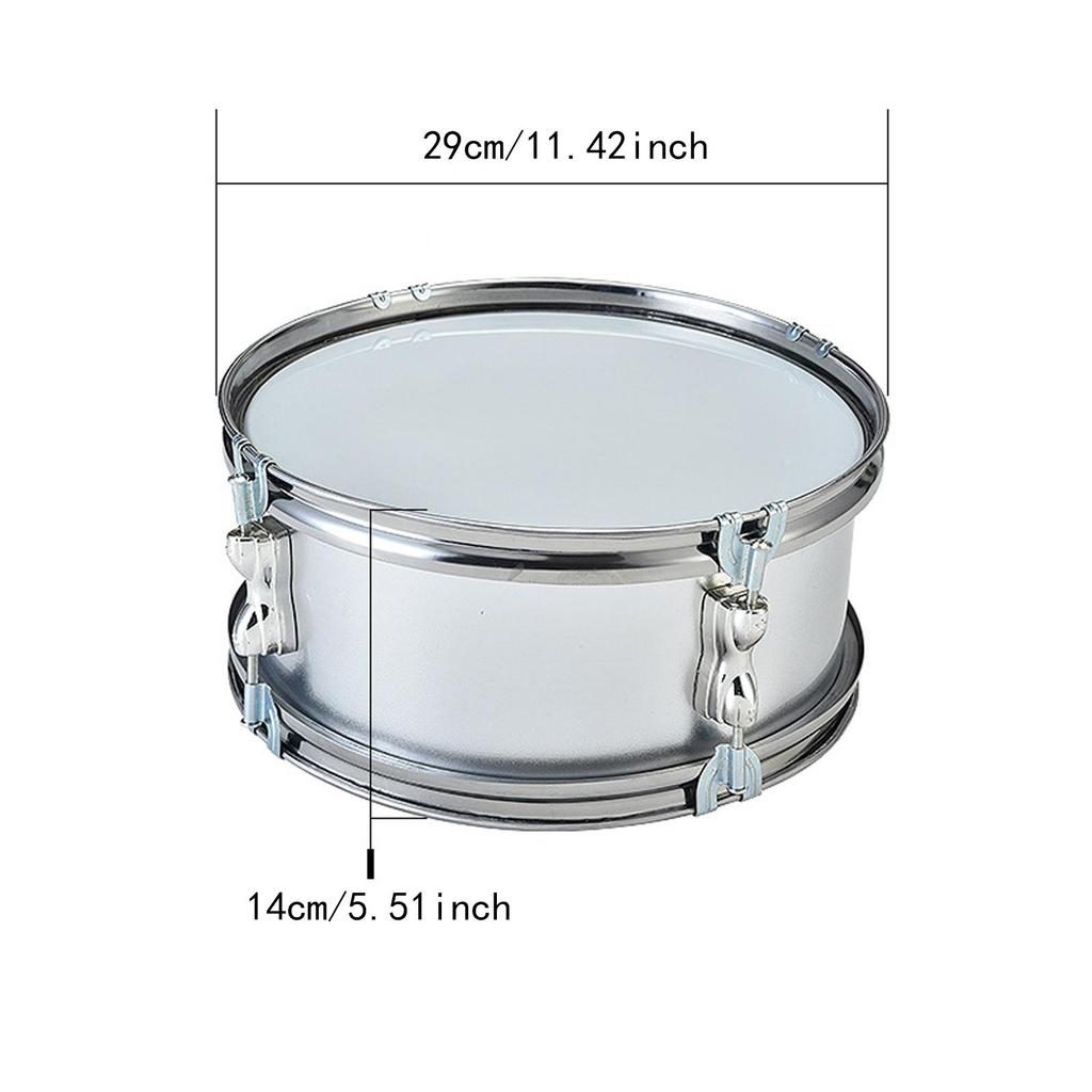 11" Snare Drum, Portable with Practice Gloves, Music Drum Percussion Instrument Musical Instrument for Boys Kids Adults Teens