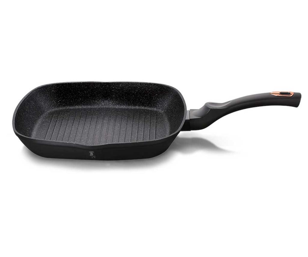 Set Of 3 Granite Pans Berlingerhaus Black Rose Bh-6156