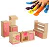 Furnishings Life Scene Pretend Play for Kids Doll House Furniture 1:12 Scale Realistic Model for Bedroom Dinning Room