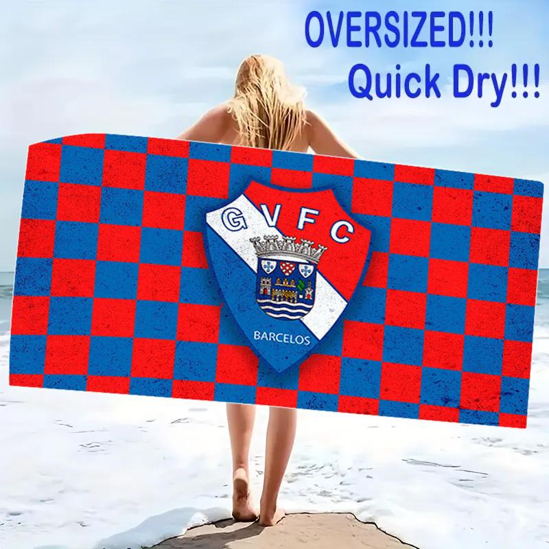 Gil Vicente FC Print Beach Towel, Large Soft Quick Dry Towel for Beach Camping Swimming