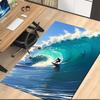 surf Printed Carpet, for Office Chair Living Room Bedroom Kitchen Room Decor Gifts.