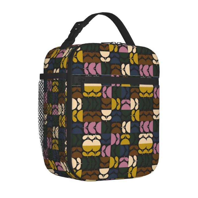 Bolsa de Almuerzo Térmica Reutilizable Impermeable Oxford Abstracta Multi Stem de Orla Kiely Bolsas Tote Bento para Mujeres Trabajo Picnic