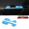 Inner Rear Door Window Lift Switch Panel Trim Cover For Ford F150 21+ Light Blue