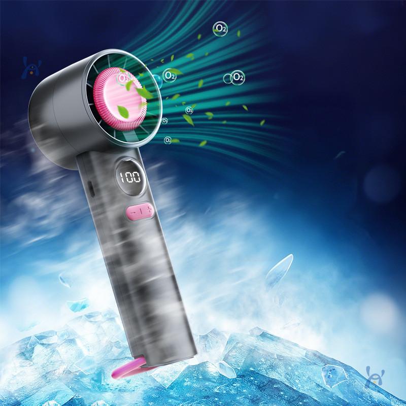 Handheld Portable Usb Fan With Rechargeable Battery For Personal Cooling And Makeup Styling