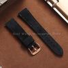 Vintage Wildleder Lederarmband 20mm 22mm Schnellverschluss Uhrenarmband für Omega für Seiko für Cartier für Tissot Goldene Schnalle Armband