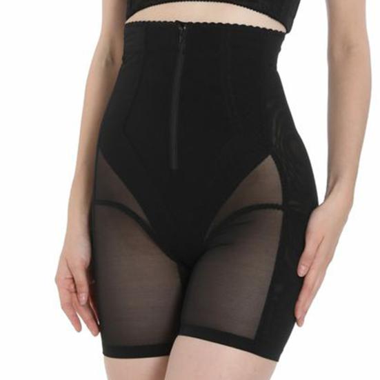 Magas derekú formáló nadrág Szexi áttetsző hálós cipzáras Könnyű viselet Csípő has derék karcsúsító formázóruha