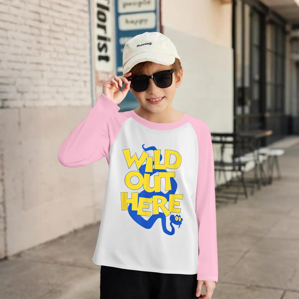 Children's Fashionable And Comfortable Round Neck Printed Loose Long-sleeved Top