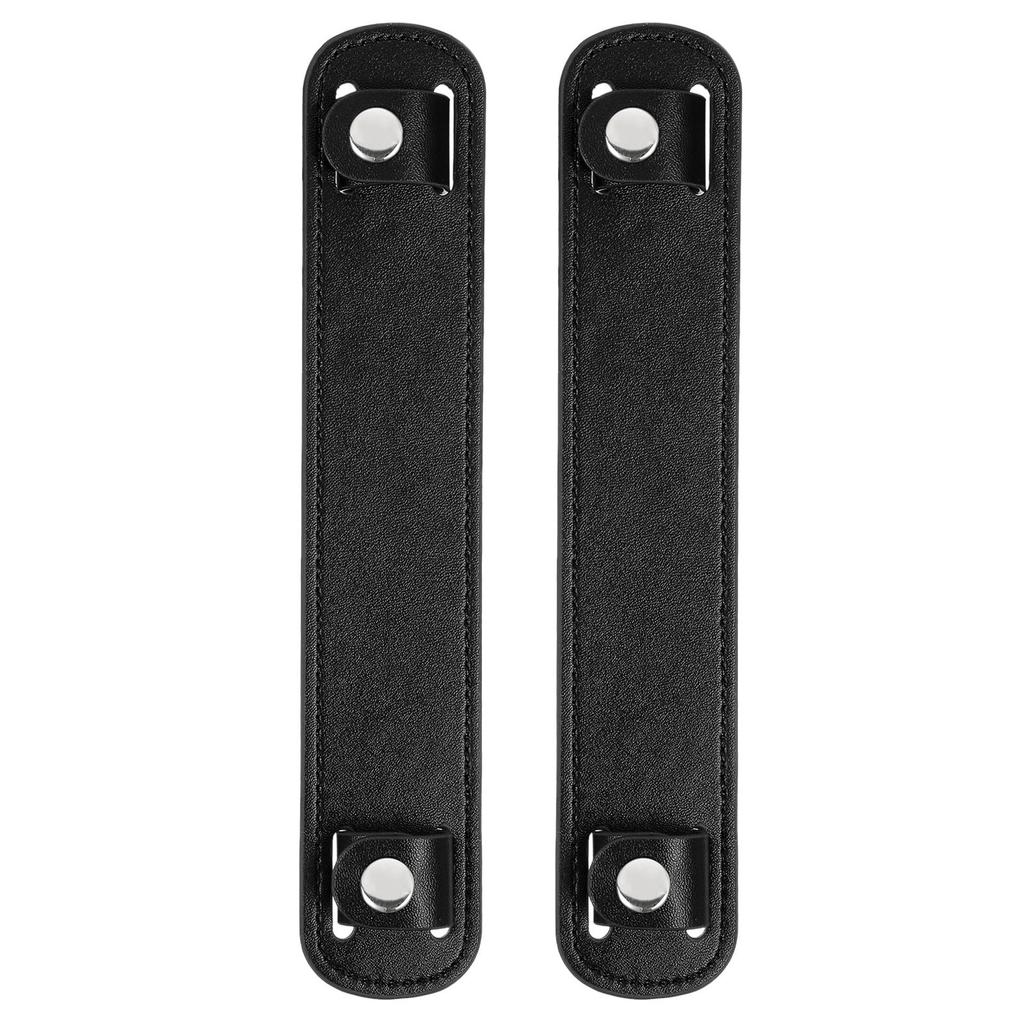 Uxcell 2pcs Inch Leather Shoulder Strap Pad Tote Bag Backpack with Removable Strap Black 8.98x1.65 Anti-Slip Cover,