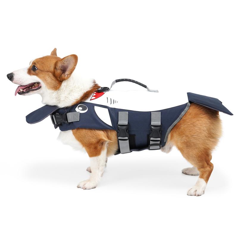 Dog Life Jacket with Rescue Handle for Small Medium and Large Dogs,Pet Safety Swimsuit Preserver for Swimming Pool Beach Boating