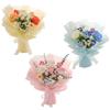 Crochet Flowers Bouquet Centerpiece Handmade Knitted Bouquet for Father's Day Mother Day Thanksgiving Anniversary Graduation