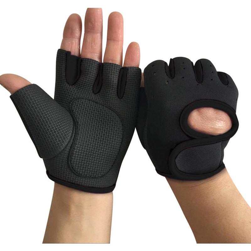 Coexistence 2026 Custom Sport Athletic Workout Fitness Weight Lifting Gym Gloves Neoprene Breathable Half Finger L чёрный