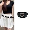 Women'S Belt Vintage Carved Needle Buckle Punk Hip Hop Rock Style Jeans Belt Y2K Belt Pu Leather Belt