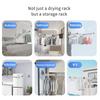 Suction Cup Strong Powerful Self Adhesive Drying Rack Hanger RV Clothsline Wall Mount Foldable Cloth Dryer Hanging Collapsible