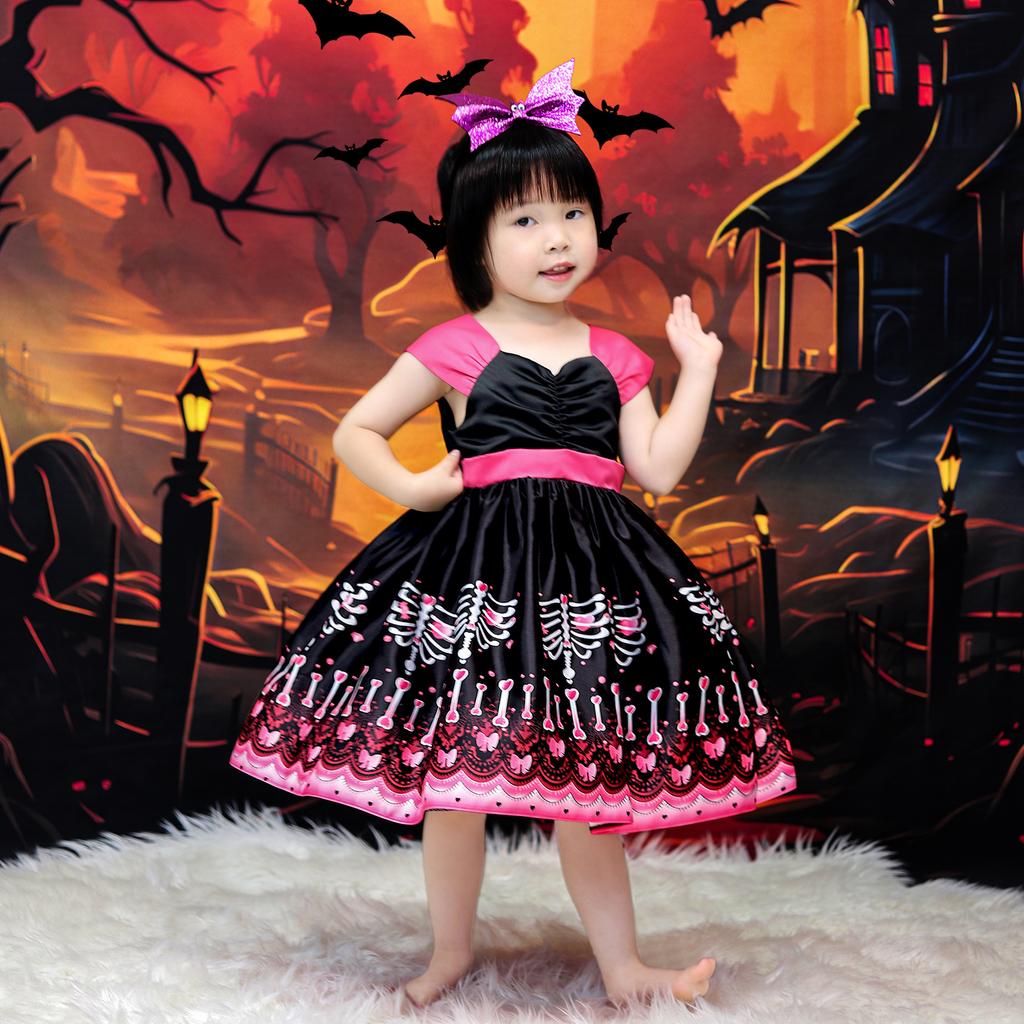 Halloween Kleider Blumenmädchenkleid Kleinkind Taufe 1. Geburtstag Kleid Baby Mädchen Kleidung Prinzessin Hochzeitsfeier Kinderkostüm