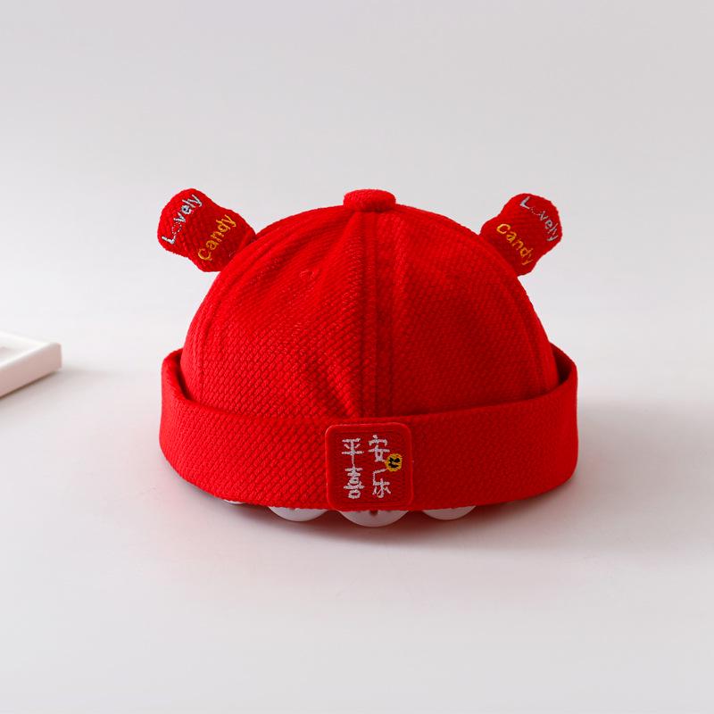 Infant Red Birthday Hat: Festive Spring/Autumn Toddler Cap for Babies