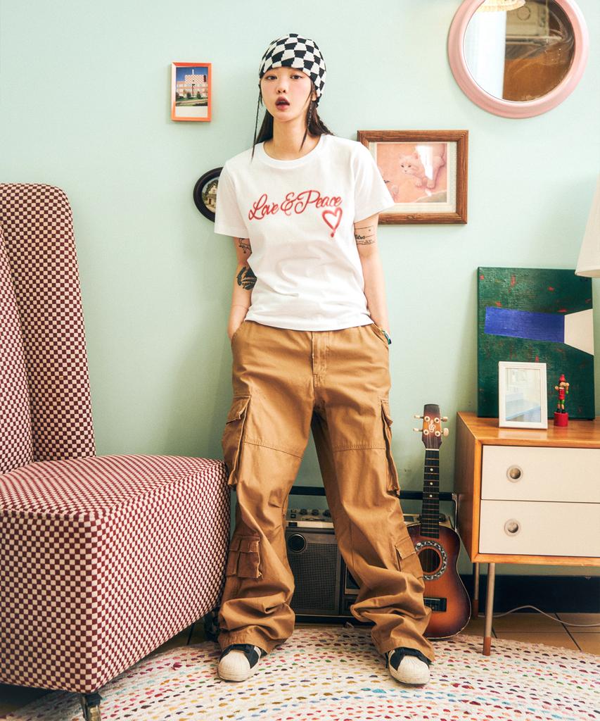 VISION STREETWEAR Vsw Blurry Love & Peace Ws T-Shirts White