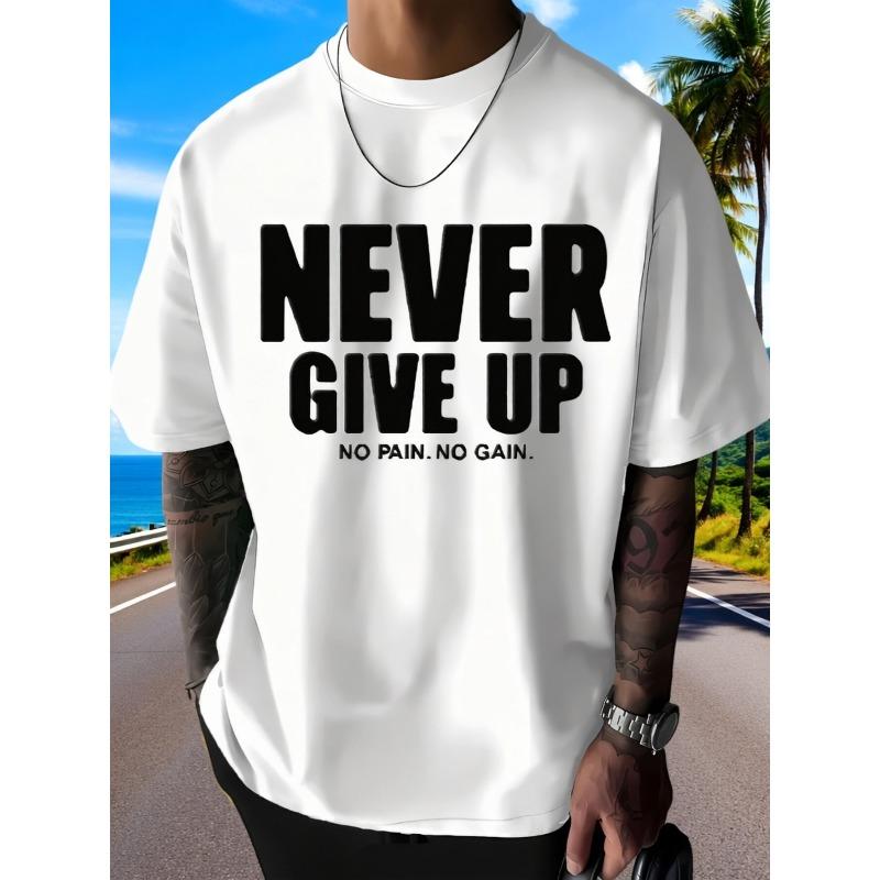 European Size Men's Summer Short Sleeve Printed T-Shirt