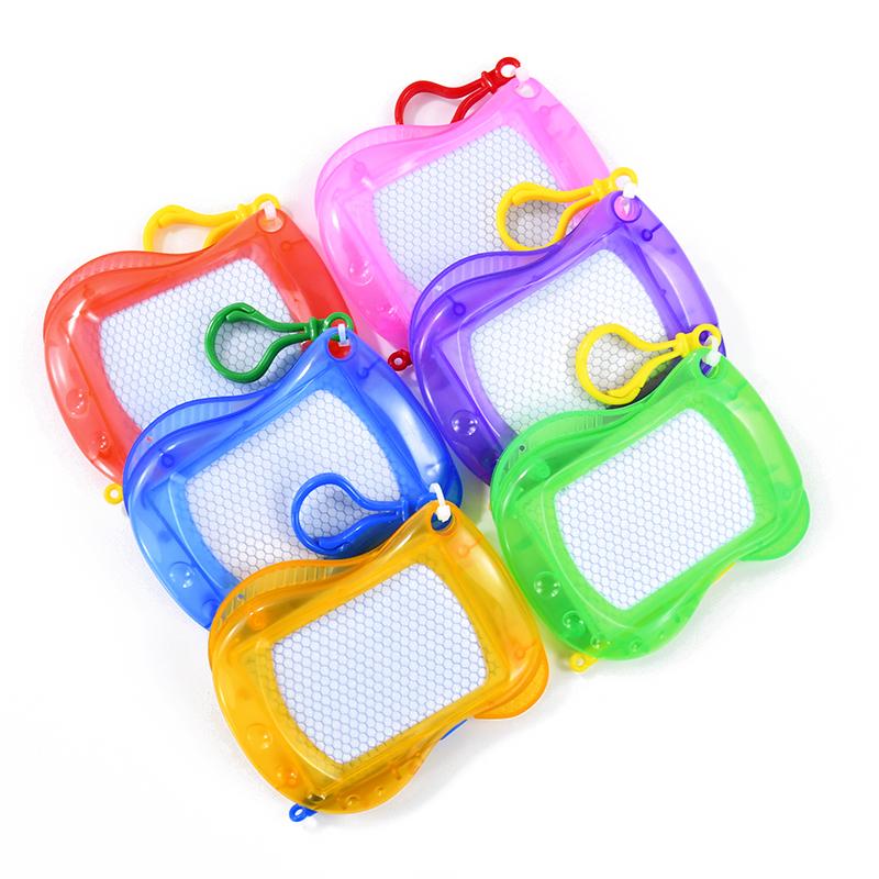 6/1Pcs Mini Magnetic Drawing Board Erasable Writing Pad Keychain Kids Birthday Party Favors for Guest Pinata Goodie Bag Filler