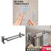 Bathroom Towel Rack Double Bar Aluminum Wall Mounted Self Adhesive For Home Use